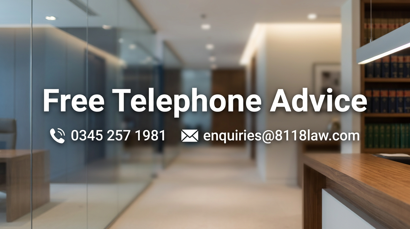Free telephone advice — call 0345 257 1981