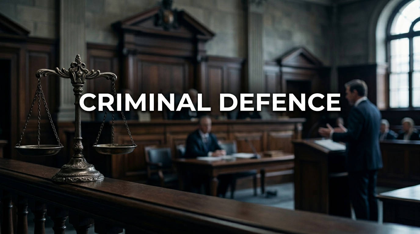 Criminal law defence — experienced representation in criminal justice